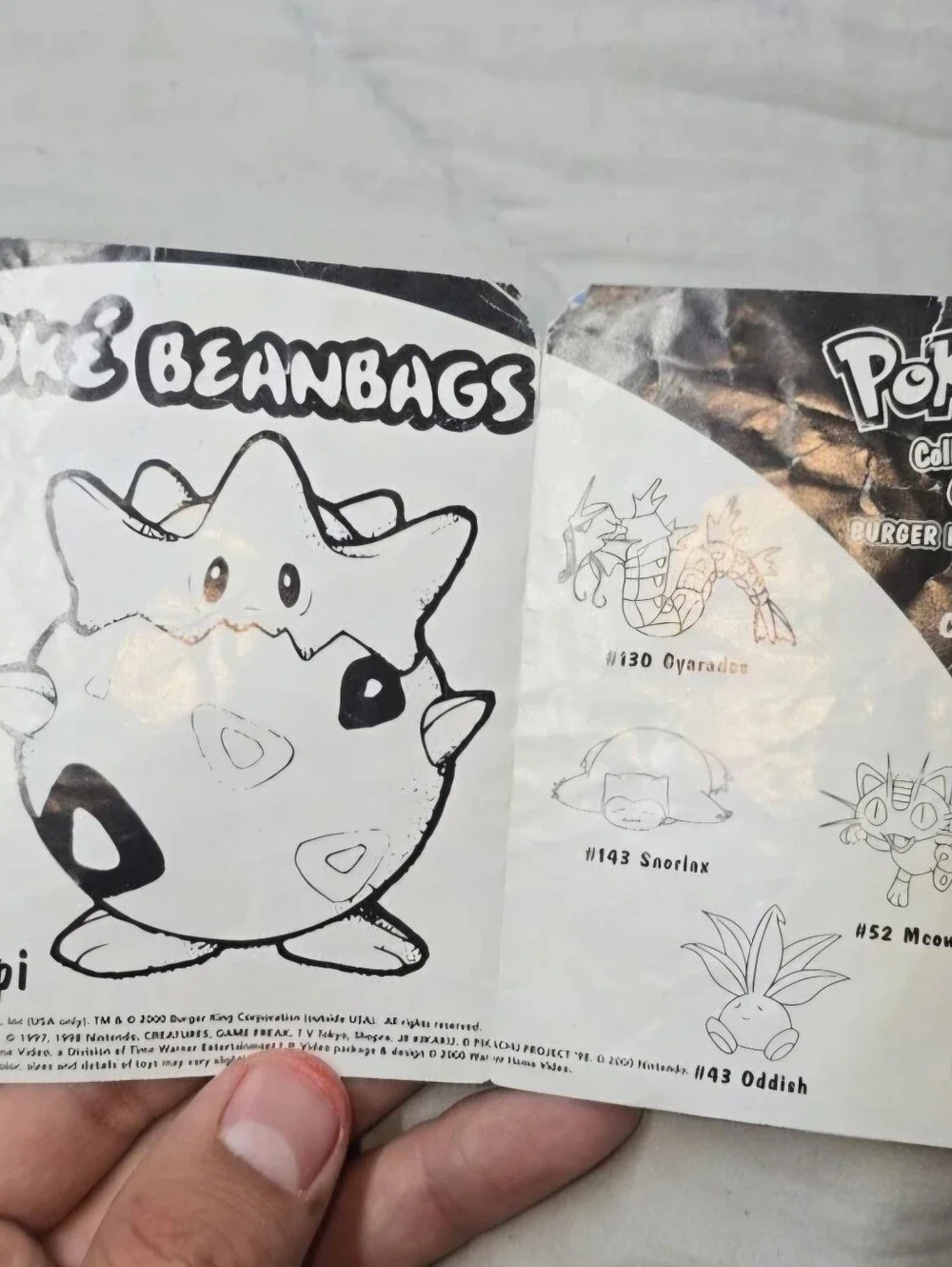Pokemon Burger King Pokemon The first movie Ad 1999 “Collect Em All” Pokemon